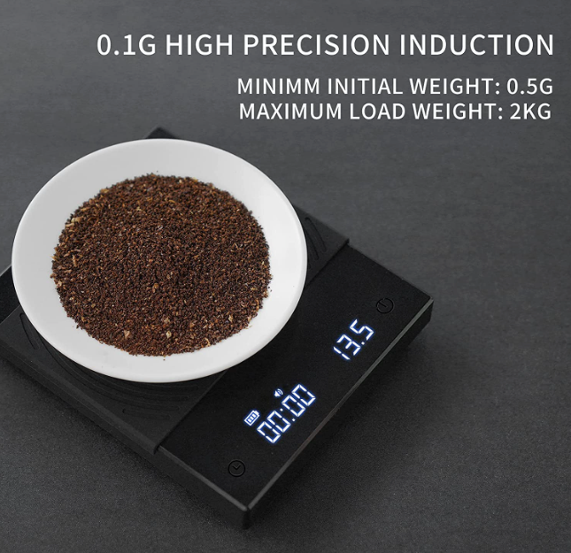 Coffee Scale, Espresso Scale ,Weigh Digital Coffee Scale with Timer,2000 Grams